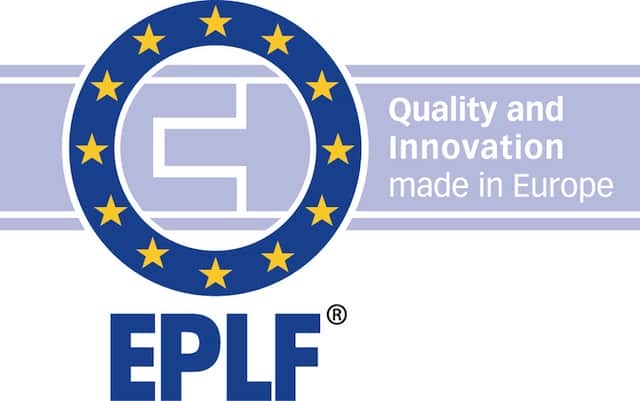 EPLF Logo Warenkennzeichnung Blau